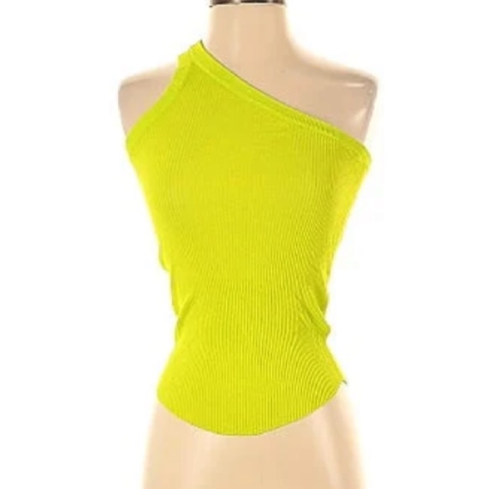 Zara One-Shoulder Top | Green